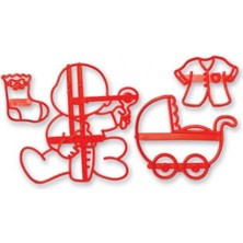 Mutfak Bebek Temalı Patchwork Baskı Seti (Resim Klişesi) - 4 Parça