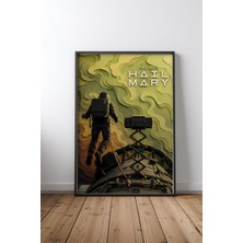 Project Hail Mary Poster Tasarım 17 Çerçeveli Tablo Poster Film Odası Duvar Dekoru