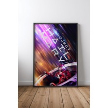 Project Hail Mary Astronot Tasarım 1 Çerçeveli Tablo Poster Film Odası Duvar Dekoru