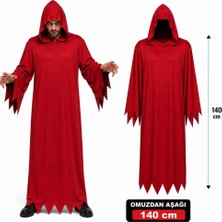 Kırmızı Kapüşonlu Hayalet Kostüm 140 cm Yetişkinler Için