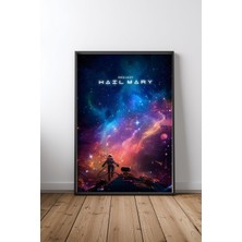 Project Hail Mary Astronot Tasarım 26 Çerçeveli Tablo Poster Film Odası Duvar Dekoru