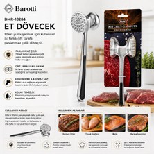 Komple Metal Paslanmaz Çelik Çift Başlı Et Dövecek