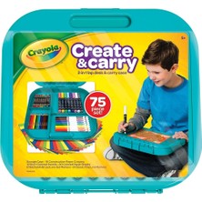 Crayola Create&carry 2IN1LAP Desk&carry Case- 75 Parçalı 2'si 1 Arada Boya Çantası