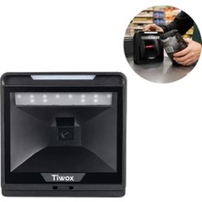 TeknoKapsül Tiwox VS-8000 2d Karekod Kablolu USB Masaüstü Barkod Okuyucu