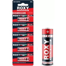 TeknoKapsül Roxy RXY-B2712 Ince 12 Volt Alkalin 27A Alarm Pil 5'li Paket