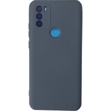 General Mobile Gm 21 Plus Kılıf Nano Içi Kadife Silikon - Gri