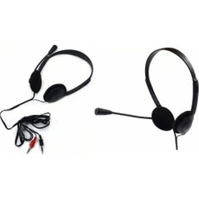 Ergonomik Mikrofonlu Bilgisayar Kulaklığı 3.5mm Çift Jak