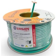 Ersan Rg 6-U6 Cu - Cu Class B Pvc 500 Metre Yeşil Uydu Kablosu