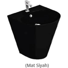 Turan Seramik Igloo Lavabo Monoblok Turavit - Mat Siyah