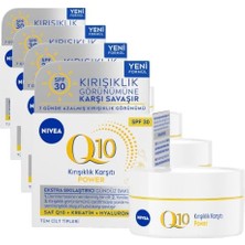 Tech Butiq Kırışıklık Karşıtı Gündüz Yüz Kremi SPF30 50 Ml, Yaşlanma Karşıtı, Nemlendirici, Kreatin, Hyaluronik Asit (4 Paket)