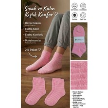 DeFacto 2'li Paket Pembe Havlu Çorap