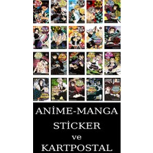 Gerekli Şeyler Yayıncılık Iblis Keser 1-20 Eksiksiz Manga Seti (20 Kitap) / Demon Slayer / Anime-Manga Sticker ve Kartpostal Hediyeli