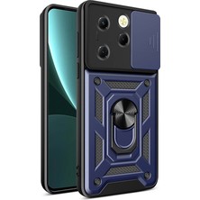 ENNAR Tecno Spark 20 Tank Kılıf Manyetik Standlı Sürgülü Kamera Korumalı Yüzüklü Kapak