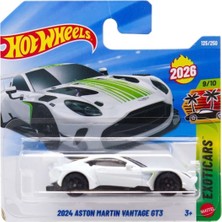 Hot Wheels 2024 Aston Martin Vantage Gt3 - Hw Exoticars Beyaz 1/64 Diecast Model Araba