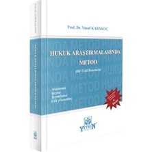 Yetkin Hukuk Yayınları Hukuk Araştırmalarında Metod