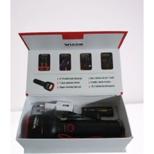 Uzun Menzilli 20W Metal El Feneri - Şarjlı Kullanım