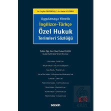 Seçkin Yayıncılık Ingilizce-Türkçe Özel Hukuk Terimleri Sözlüğü