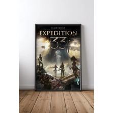 Confronting The Colossus Oyun Çerçeveli Tablo Poster Oyun Odası Duvar Dekoru Hediye