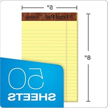Myg Plus Yasal Bloknotlar, 12'li Paket, 50 Yaprak, Dar Çizgili