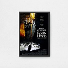 Robin Hood Prince Of Thieves Film Posteri Çerçeveli Tablo Sinema Odası Duvar Dekoru