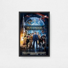 Night At The Museum Tasarım 2 Film Posteri Çerçeveli Tablo Sinema Odası Duvar Dekoru