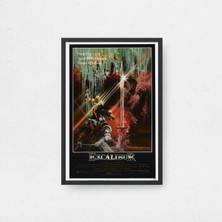 Excalibur Film Posteri Çerçeveli Tablo Sinema Odası Duvar Dekoru