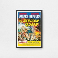 The African Queen Film Posteri Çerçeveli Tablo Sinema Odası Duvar Dekoru