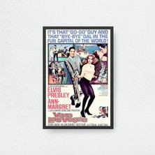 Viva Las Vegas Film Posteri Çerçeveli Tablo Sinema Odası Duvar Dekoru