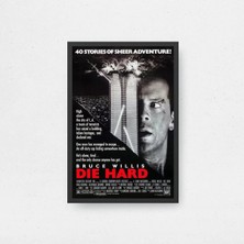 Die Hard Film Posteri Çerçeveli Tablo Sinema Odası Duvar Dekoru