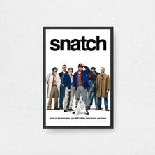Snatch Tasarım 2 Film Posteri Çerçeveli Tablo Sinema Odası Duvar Dekoru