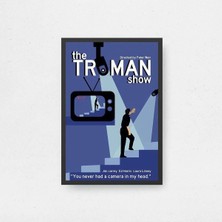 The Truman Show Tasarım 3 Film Posteri Çerçeveli Tablo Sinema Odası Duvar Dekoru