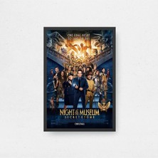 Night At The Museum Tasarım 3 Film Posteri Çerçeveli Tablo Sinema Odası Duvar Dekoru