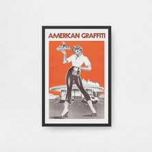 American Graffiti Film Posteri Çerçeveli Tablo Sinema Odası Duvar Dekoru