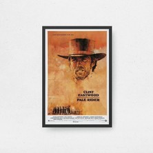 Pale Rider Film Posteri Çerçeveli Tablo Sinema Odası Duvar Dekoru