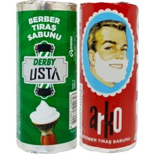 Atamanstore 1 Adet Derby ve 1 Adet Ark0 Berber Sakal Tıraş Sabunu