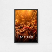 Babylon Tasarım 2 Film Posteri Çerçeveli Tablo Sinema Odası Duvar Dekoru