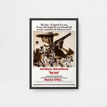 Big Jake Film Posteri Çerçeveli Tablo Sinema Odası Duvar Dekoru
