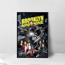 Brooklyn Nine-Nine Tasarım 2 Film Posteri Çerçeveli Tablo Sinema Odası Duvar Dekoru