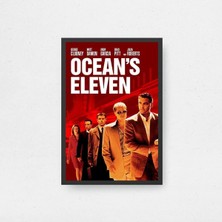 Ocean's Eleven Tasarım 2 Film Posteri Çerçeveli Tablo Sinema Odası Duvar Dekoru