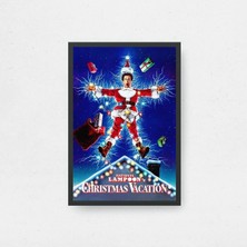 National Lampoon's Christmas Vacation Film Posteri Çerçeveli Tablo Sinema Odası Duvar Dekoru