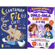 Timaş Çocuk Çantamdan Fil Çıktı (Mert Arık) ve Konuşma Gelişimi Dinle-Anla Kartları 0-4 Yaş (Mert Arık)