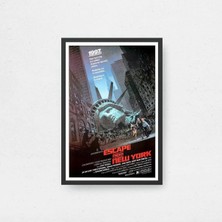 Escape From New York Film Posteri Çerçeveli Tablo Sinema Odası Duvar Dekoru