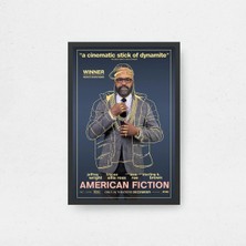 American Fiction Film Posteri Çerçeveli Tablo Sinema Odası Duvar Dekoru