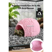Açelya3d Kaplumbağa Yuvası Çift Girişli Akvaryum Mağarası 15X15X7 cm