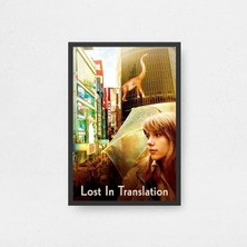 Lost In Translation Tasarım 3 Film Posteri Çerçeveli Tablo Sinema Odası Duvar Dekoru