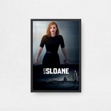 Miss Sloane Tasarım 2 Film Posteri Çerçeveli Tablo Sinema Odası Duvar Dekoru