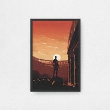 Gladiator Tasarım 2 Film Posteri Çerçeveli Tablo Sinema Odası Duvar Dekoru