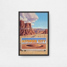 Asteroid City Tasarım 2 Film Posteri Çerçeveli Tablo Sinema Odası Duvar Dekoru