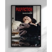 Pulp Fiction Tasarım 12 Film Posteri Çerçeveli Tablo Sinema Odası Duvar Dekoru