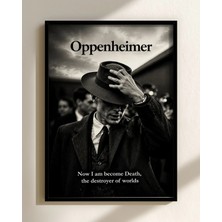 Oppenheimer Tasarım 3 Film Posteri Çerçeveli Tablo Sinema Odası Duvar Dekoru